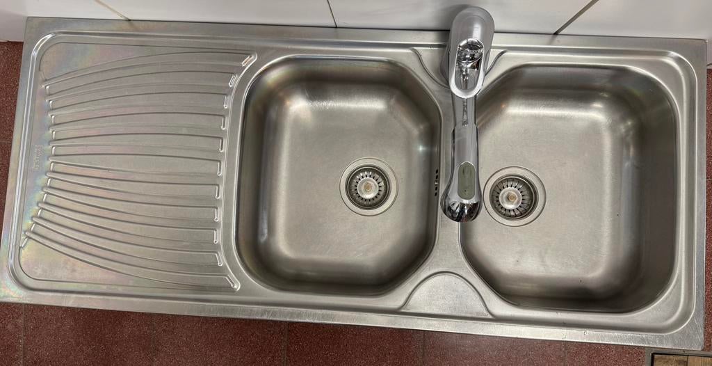 Dubbele inox spoelbak Franke, Enlèvement, Utilisé