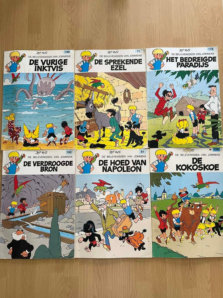 6 jommeke strips, Boeken, Stripverhalen, Ophalen of Verzenden