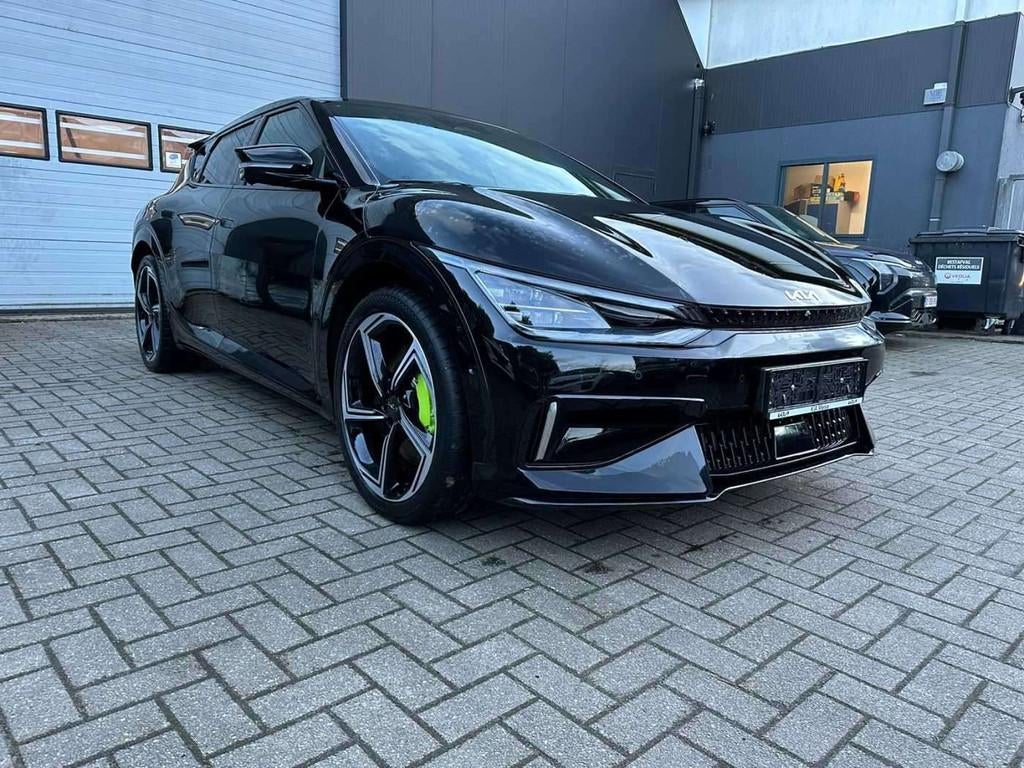 Kia Ev6 GT 77.4 kWh AWD GT (429 kW) (automaat), Auto's, Automaat, Gebruikt, Zwart, Leder