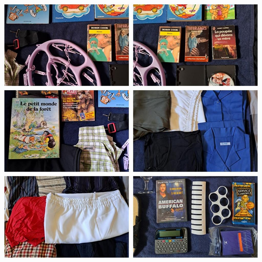 Lot de 225 articles de brocante., Diversen, Rommelmarktspullen, Ophalen