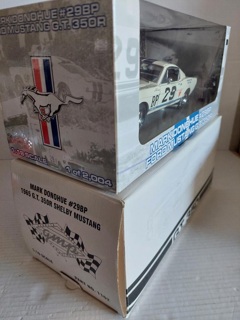 GMP Shelby mustang 350R 1965, Hobby en Vrije tijd, Modelauto's | 1:18, Ophalen, Zo goed als nieuw, Auto, Overige merken