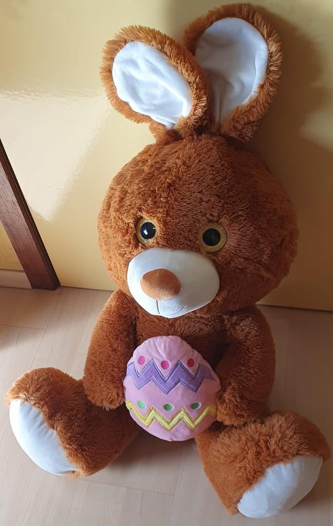 Grote Pluche Paashaas 76 cm - Ideaal Paascadeau!, Diversen, Pasen, Ophalen of Verzenden, Zo goed als nieuw