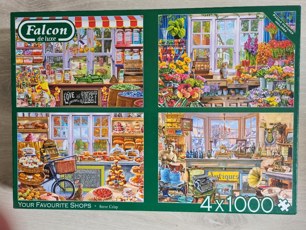 4 Falcon puzzels, Enlèvement, 500 à 1500 pièces, Puzzle