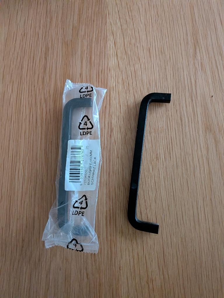 Ikea Borghamn handgreep x9, Huis en Inrichting, Ophalen, Gebruikt, Zwart