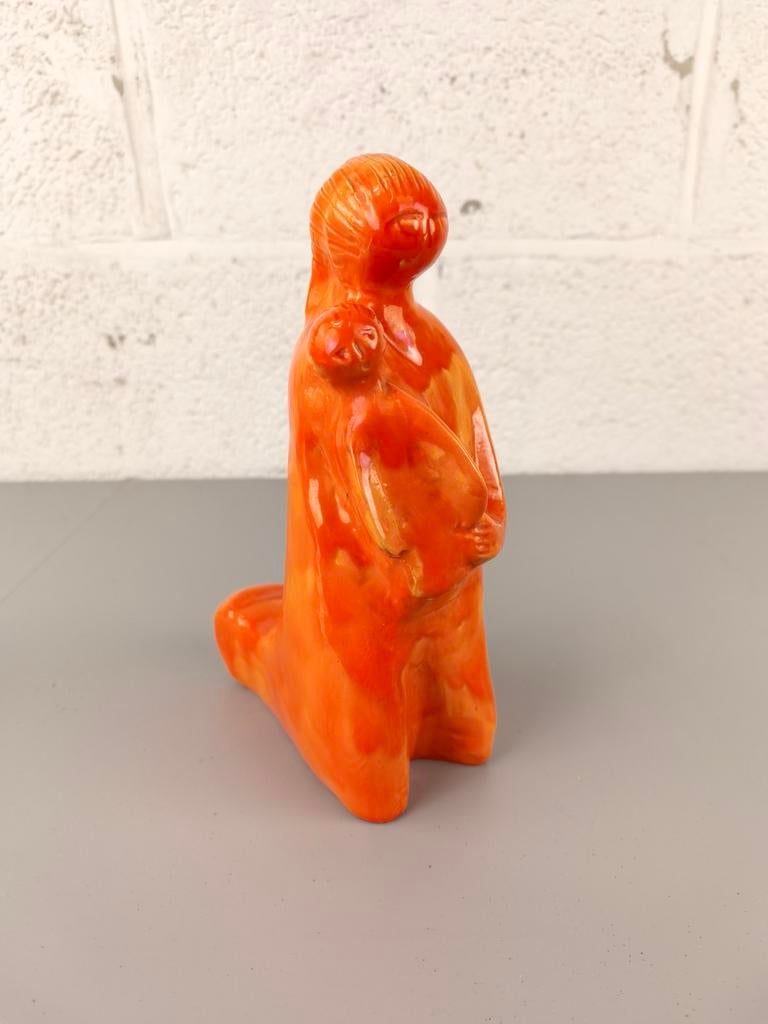 Vintage keramiek Maria beeld JF. Belarti, Antiek en Kunst, Antiek | Religieuze voorwerpen, Ophalen of Verzenden