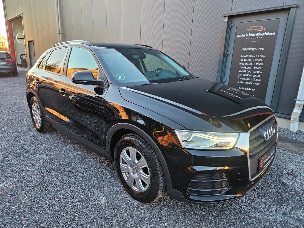 Audi Q3 Sport 1.4 tsi 150pk  12 maanden garantie, Auto's, Audi, Voorwielaandrijving, Stof, Zwart, Dealer onderhouden