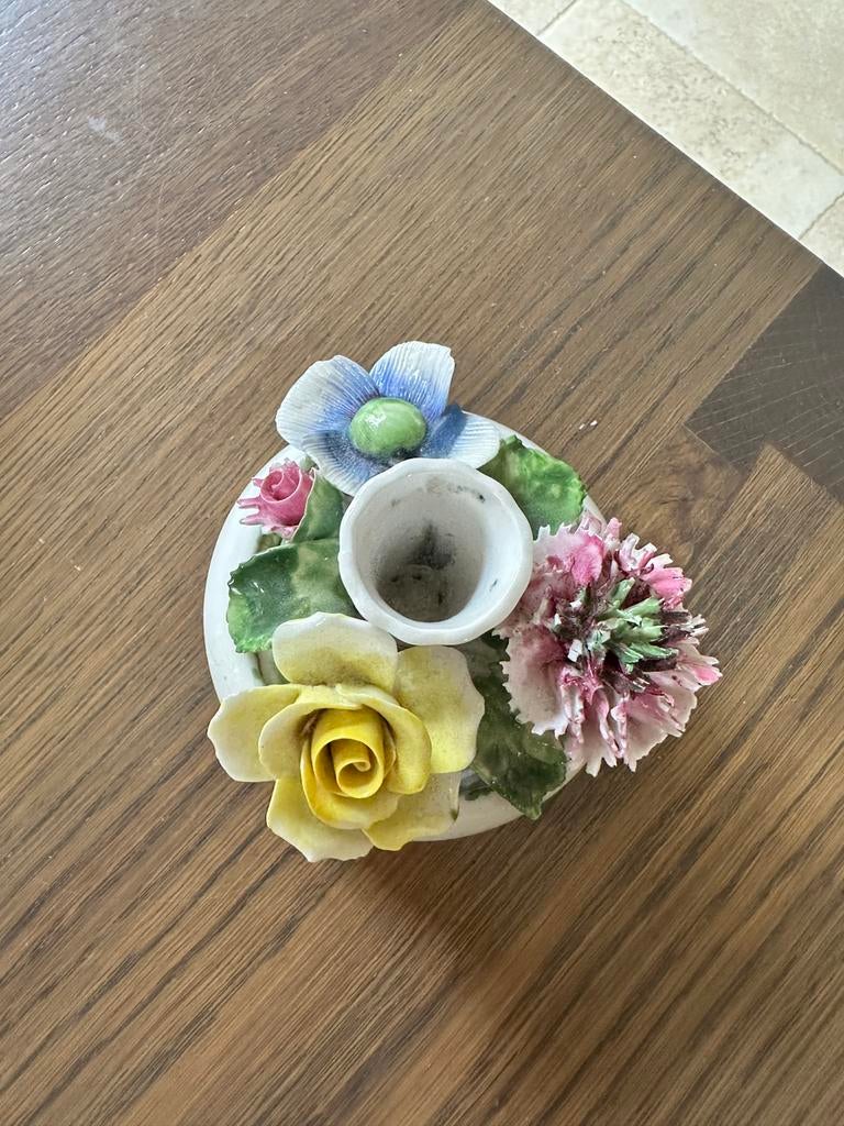 Vintage Radnor Bone China kandelaar bloemstuk, Antiek en Kunst, Ophalen