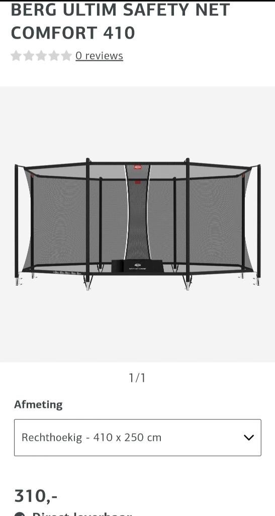 Nieuw! Veiligheidsnet trampoline Berg, Kinderen en Baby's, Speelgoed | Buiten | Trampolines, Ophalen, Nieuw