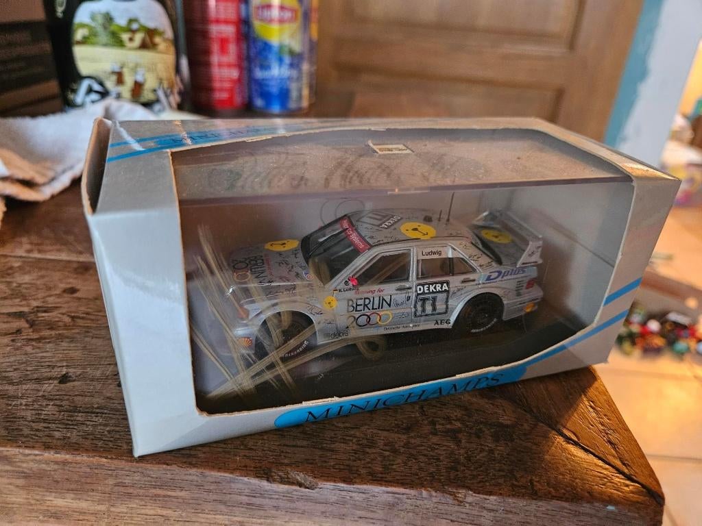 Minichamps Mercedes 190 Evo 2 DTM 1993 Luwig dédicacé, Ophalen of Verzenden, Nieuw, Auto, MiniChamps