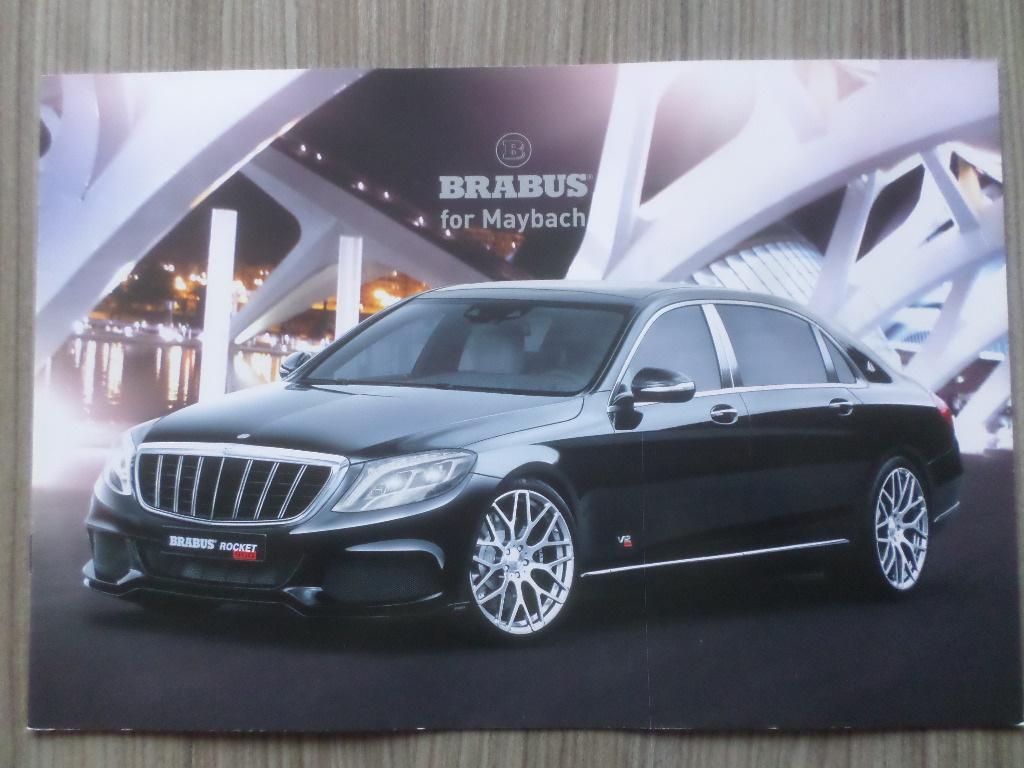 Brochure de la Mercedes Brabus Maybach, Enlèvement ou Envoi, Mercedes