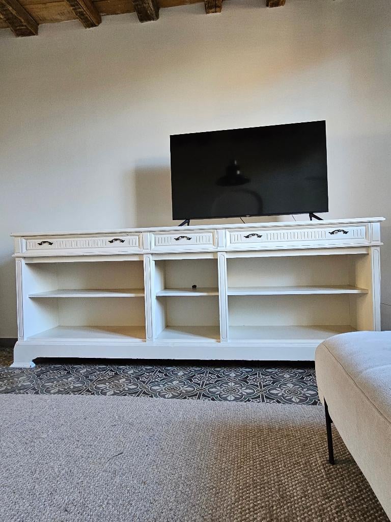 Dressoir kast / tv kast, Maison & Meubles, Armoires | Dressoirs, Utilisé, 200 cm ou plus, 25 à 50 cm, Avec tiroir(s), Avec tablette(s)