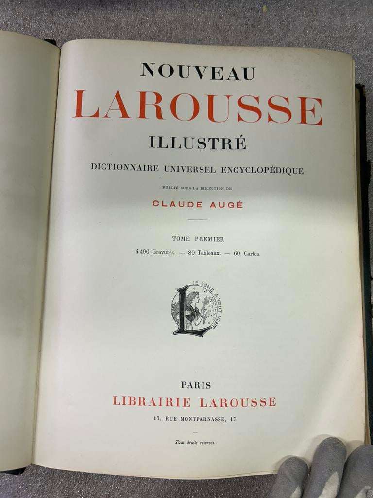 Nouveau Larousse Illustré – Complete encyclopedie (ca. 1900), Enlèvement