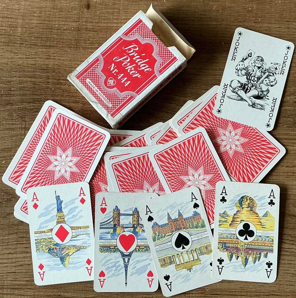 Ancien jeu de cartes BRIDGE POKER NR.444, Enlèvement ou Envoi, Comme neuf, Carte(s) à jouer
