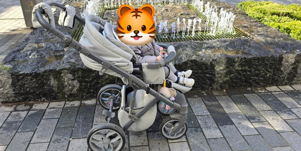 P'tit Chou Trento Cognac - Ensemble complet de poussette 3 e, Vélos & Vélomoteurs, Enlèvement ou Envoi