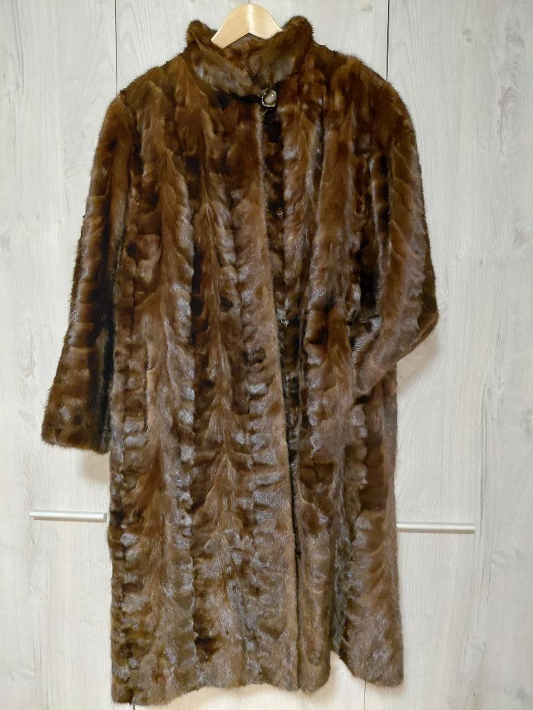 Vintage bontjas, Kleding | Dames, Jassen | Winter, ANDERE, Bruin, Maat 46/48 (XL) of groter, Ophalen of Verzenden