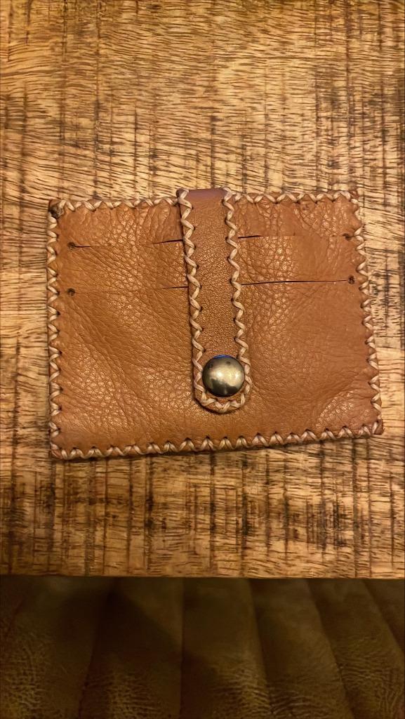 Lederen portemonnee - kaartenhouder, Ophalen of Verzenden, Nieuw, Bruin, Leder