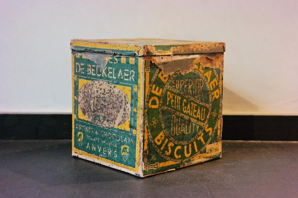 blikken doos Beukelaer, Collections, Boîte en métal, Utilisé, Biscuits, Autres marques, Enlèvement ou Envoi