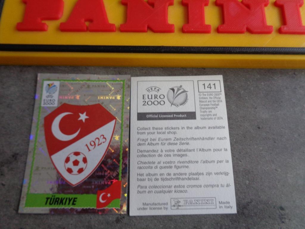 PANINI FOOTBALL STICKERS EURO 2000 Emblème du Championnat d', Enlèvement ou Envoi