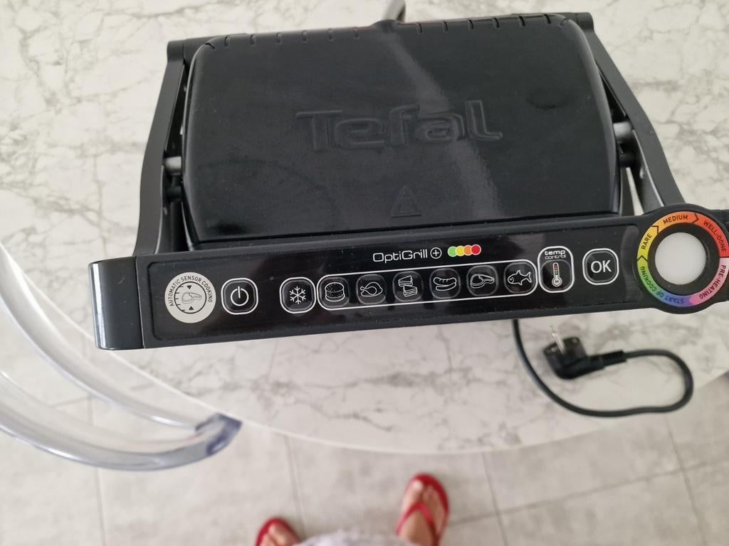 Tefal OptiGrill+ GC712812, Elektronische apparatuur, Grillplaten, Vaatwasmachinebestendig, Ophalen