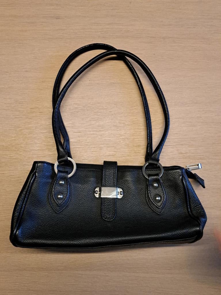 Handtas kunstleer, Ophalen, Gebruikt, Zwart, Handtas