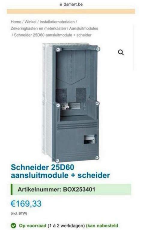 Digitale meter • 25d60 • met of zonder aansluitscheider, Bricolage & Construction, Enlèvement ou Envoi, Neuf