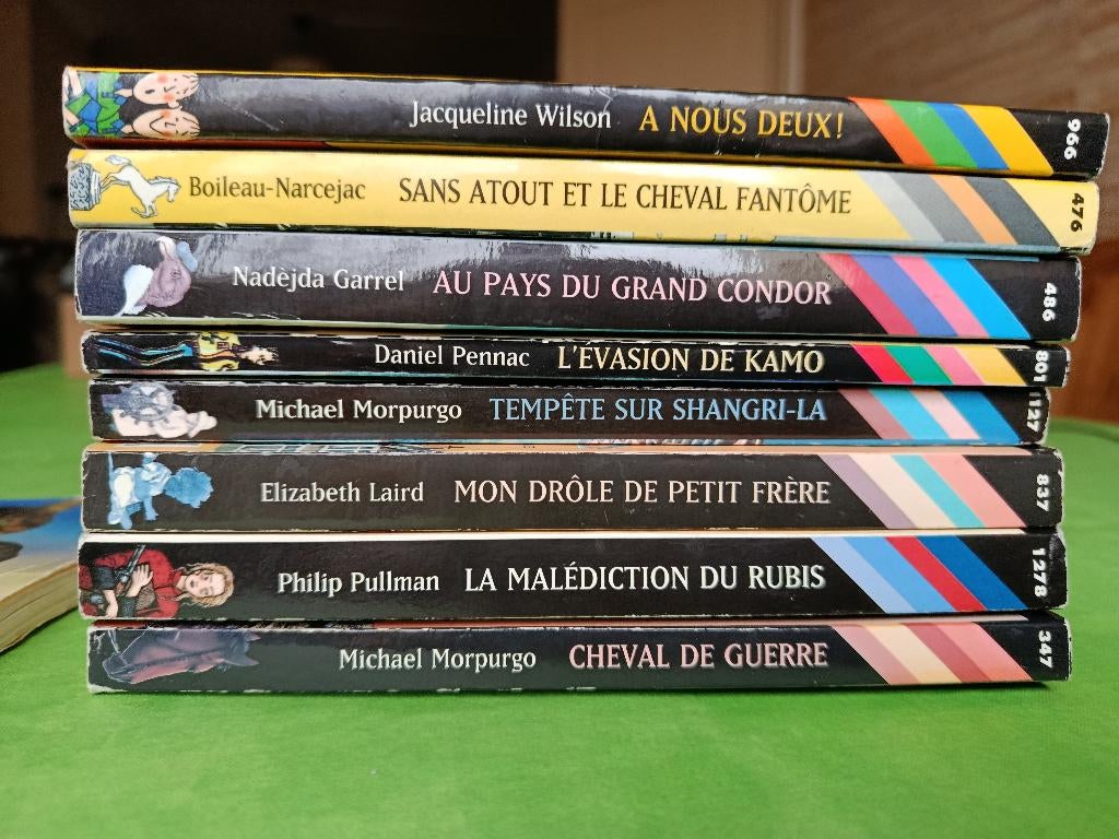 9 livres de poche jeunesse FOLIO JUNIOR, 9 à 13 ans, Livres, Enlèvement ou Envoi, Fiction, Utilisé, Diverse Auteurs