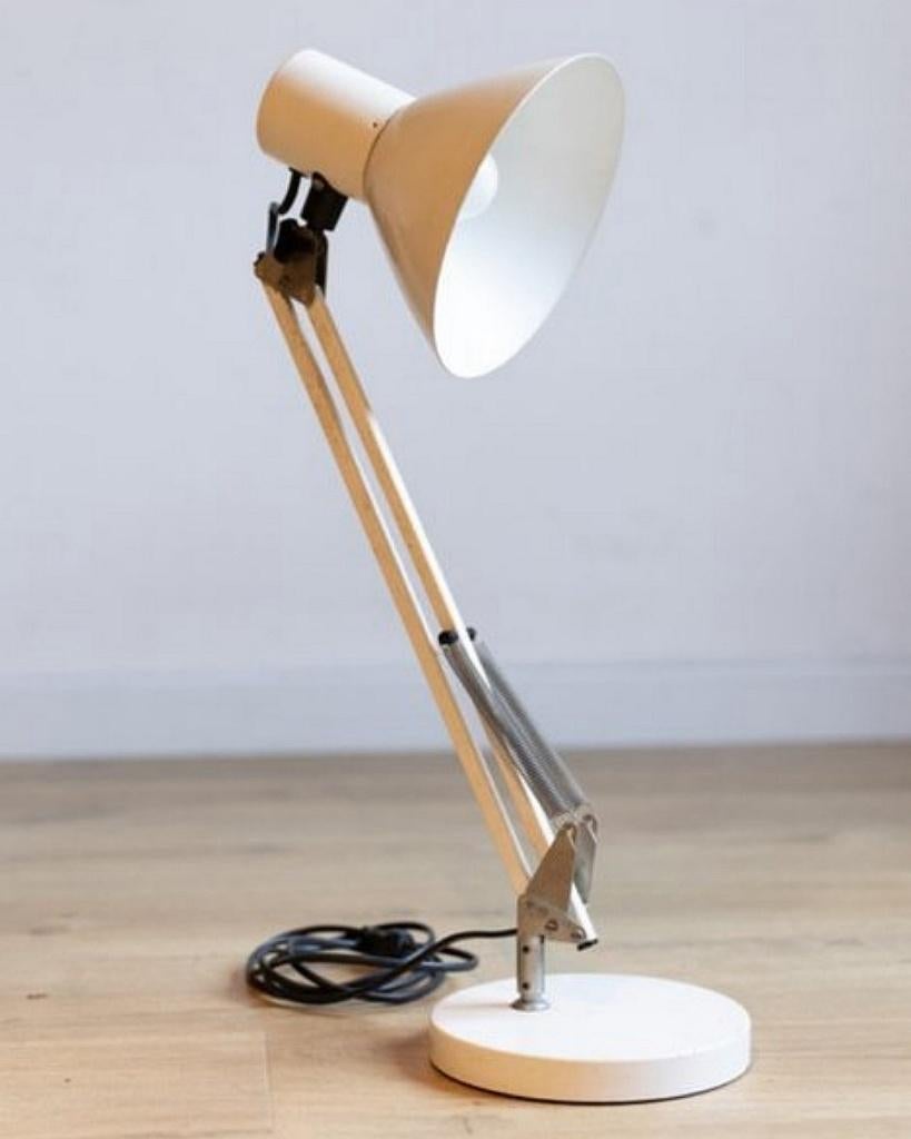 Lampe de bureau vintage de style Bauhaus 1960-1970, Bauhaus, Enlèvement ou Envoi, Utilisé, Métal