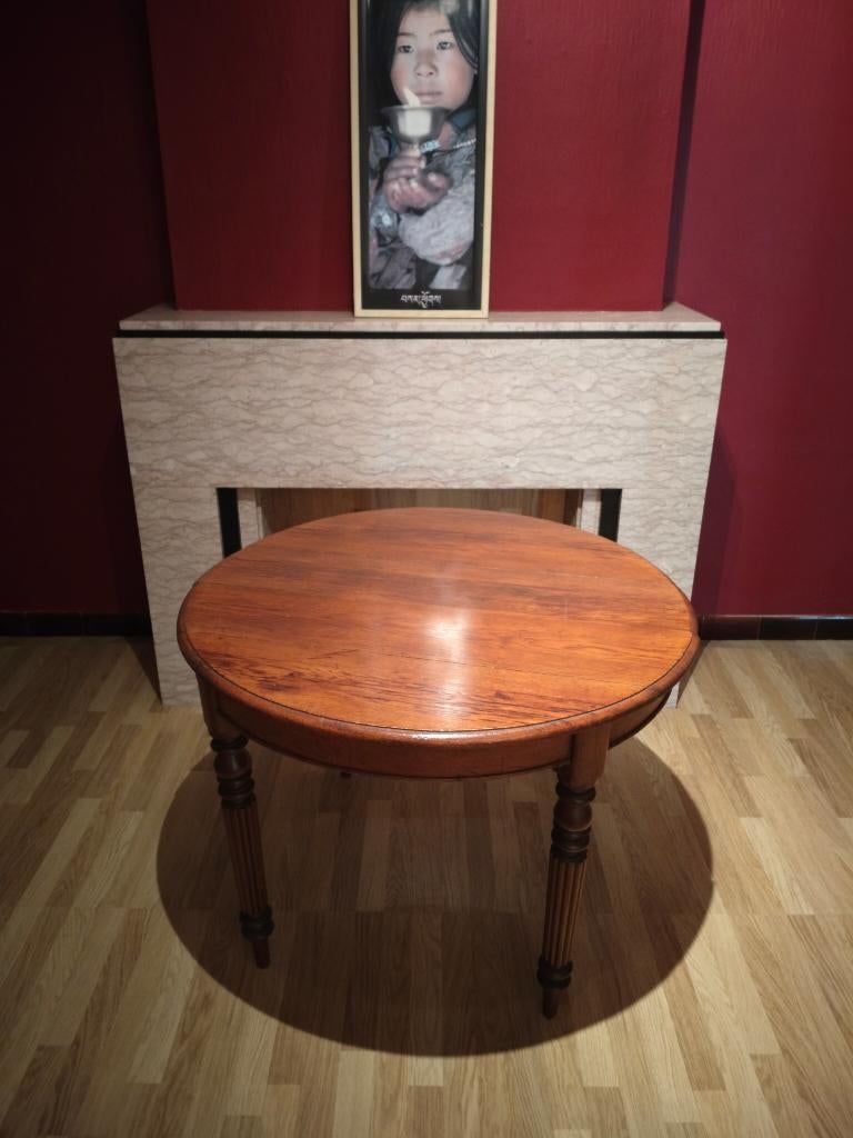Table ronde en bois de chêne – Ø 1 m, Ophalen of Verzenden