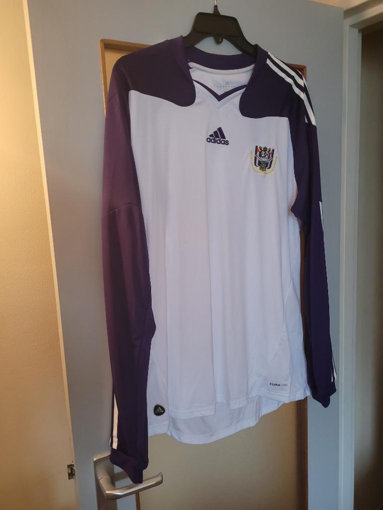 Anderlecht vintage thuisshirt met lange mouwen XL, Sport en Fitness, Maat XL, Ophalen of Verzenden, Nieuw, Shirt