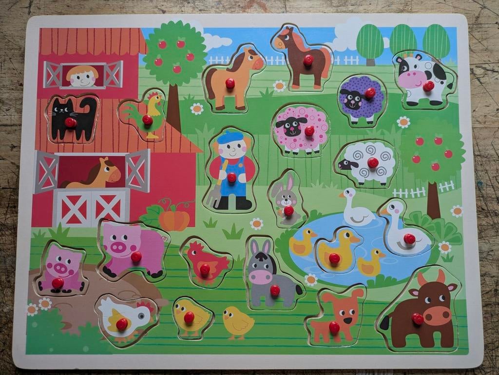 puzzle bois ferme, Enfants & Bébés, Enlèvement, Comme neuf, En bois