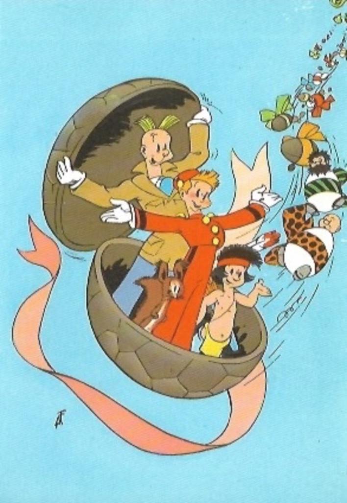 Cartes postales Spirou, Collections, Envoi, 1980 à nos jours, Non affranchie