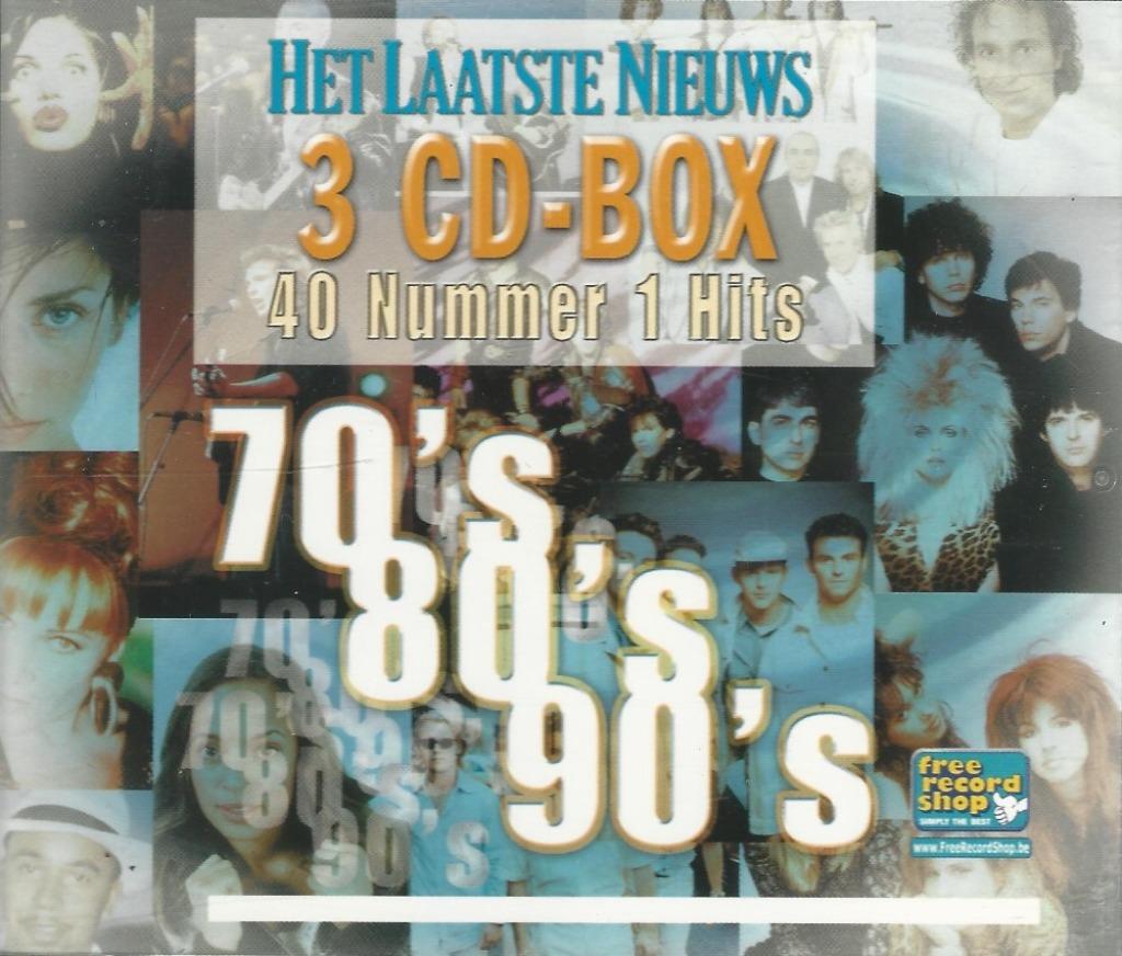 3CD-BOX * HET LAATSTE NIEUWS - 40 NR 1 HITS (70's 80's 90's), Envoi, 1960 à 1980, Comme neuf