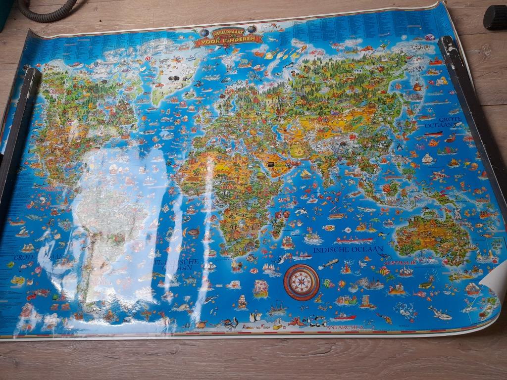 wereldkaarten, Verzamelen, Ophalen of Verzenden, Zo goed als nieuw