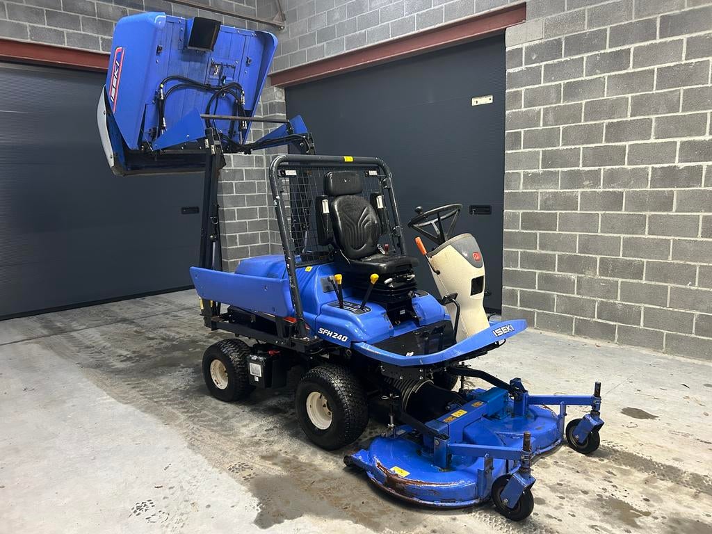 Iseki sfh240 4x4 24cv diesel bac vidange en hauteur, Enlèvement ou Envoi, Démarrage électrique, ISEKI, 120 cm ou plus