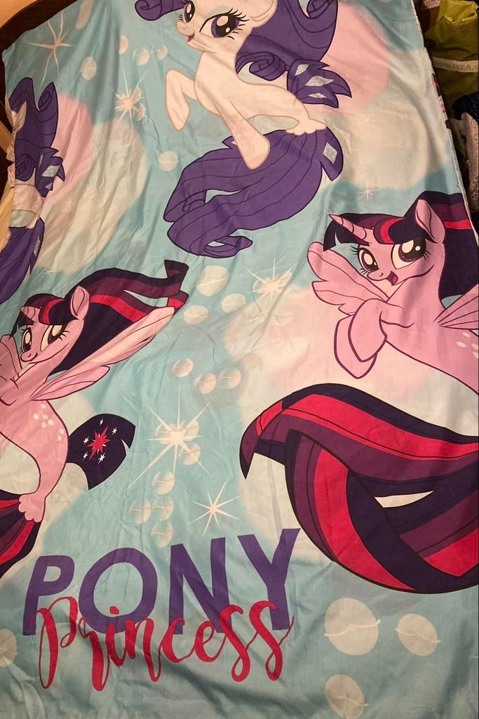 Housse de couette mon petit poney, Enlèvement ou Envoi, Housse de couette, Comme neuf, Bleu