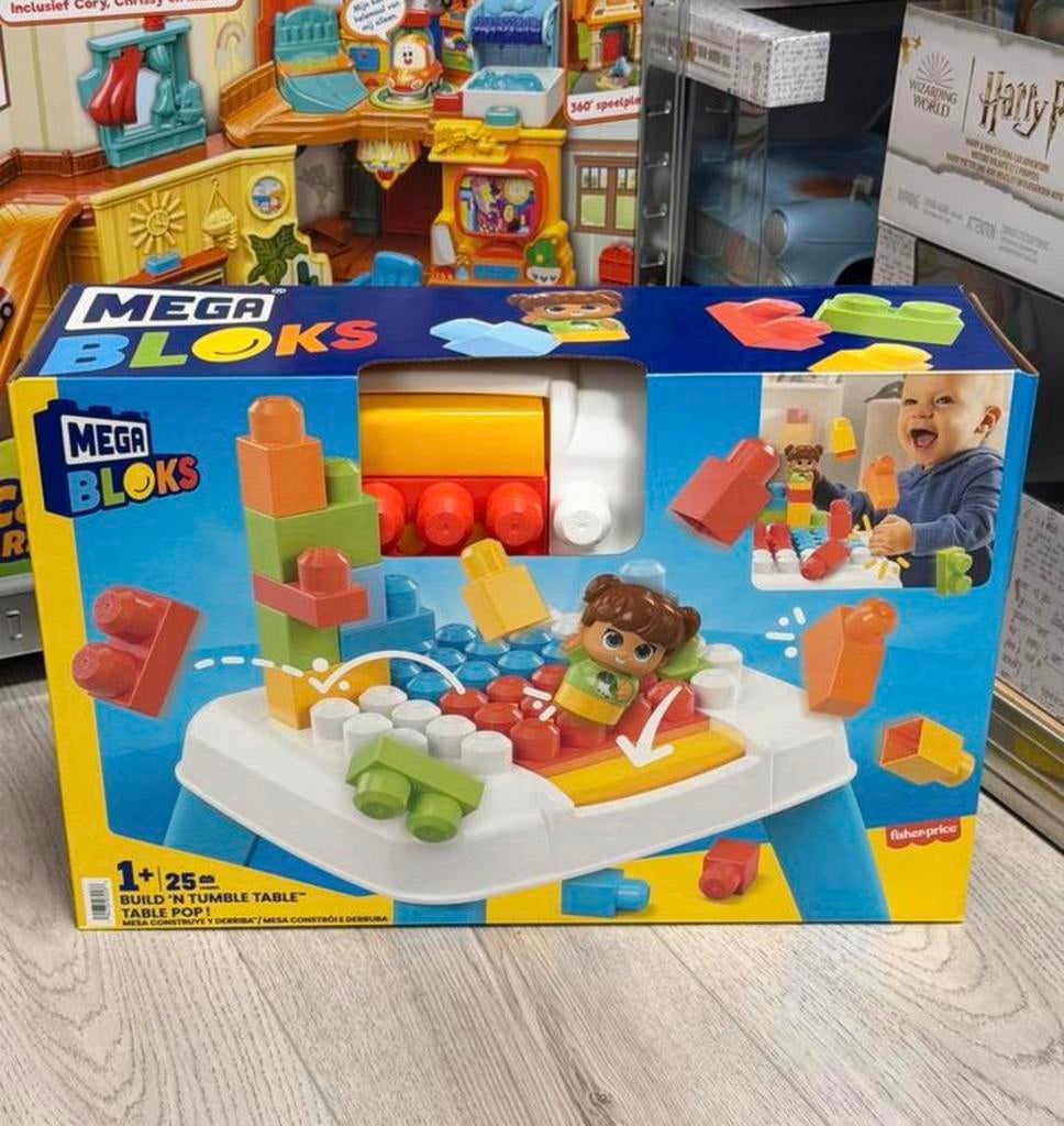 Fisher-Price MEGA Bloks TAFEL bouw leer blokken Bouwstenen, Kinderen en Baby's, Ophalen of Verzenden, Nieuw, Speelset