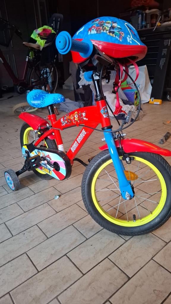 Kinderfiets Paw Patrol, Fietsen en Brommers, Fietsen | Kinderfietsjes, Ophalen, Zo goed als nieuw, Minder dan 16 inch, Zijwieltjes
