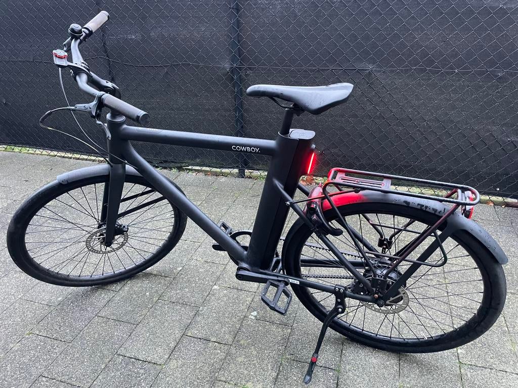 VERLAAGDE PRIJS!Cowboy C3 met verhoogd stuur en bagagedrager, Vélos & Vélomoteurs, Enlèvement, Comme neuf
