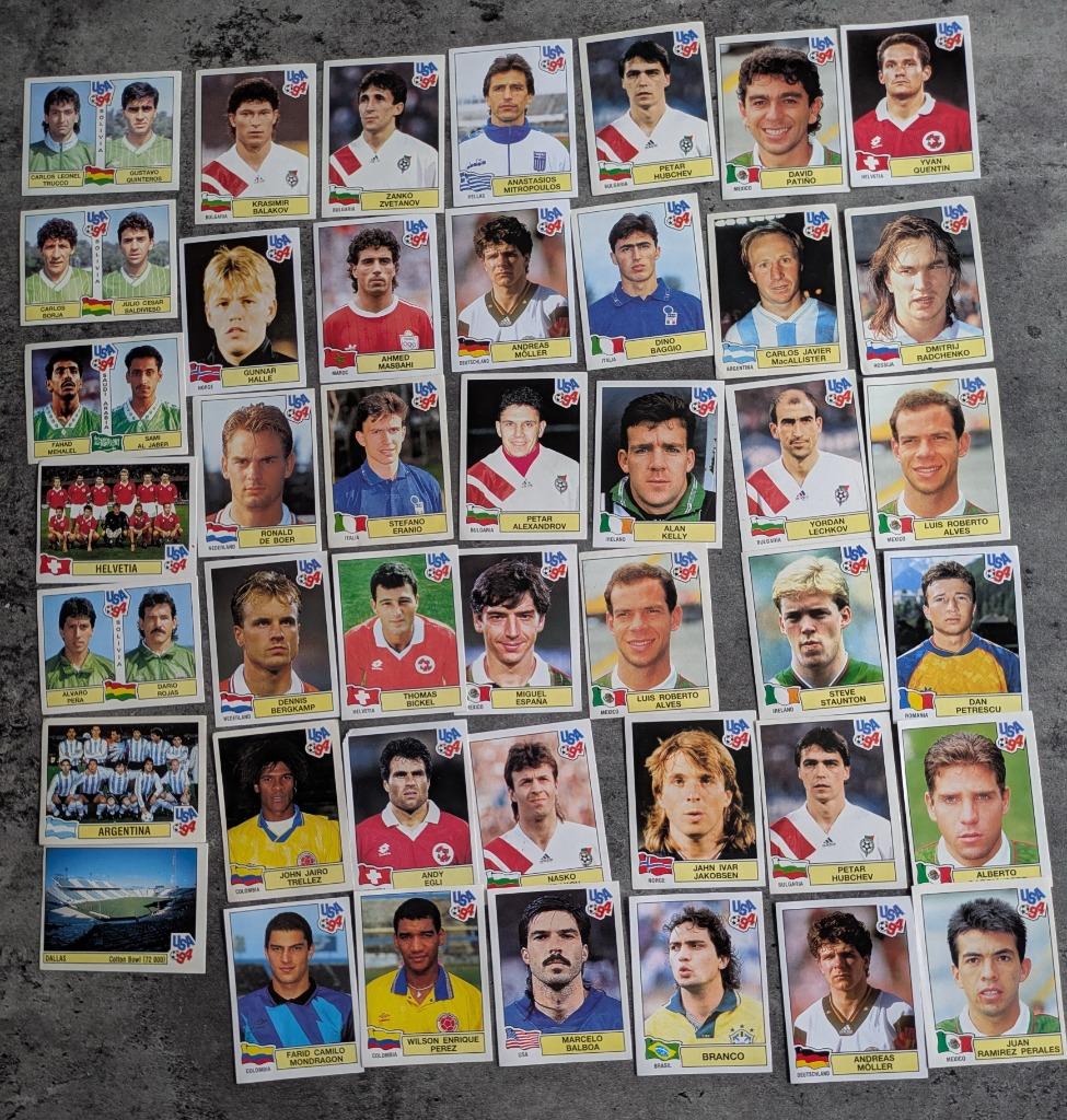 PANINI voetbalstickers WORLD CUP USA 94 43X 1994 internat., Verzenden, Zo goed als nieuw