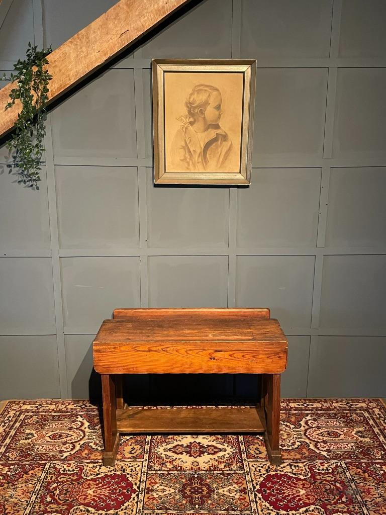 Ancien bureau d'écolier vintage, Antiquités & Art, Enlèvement