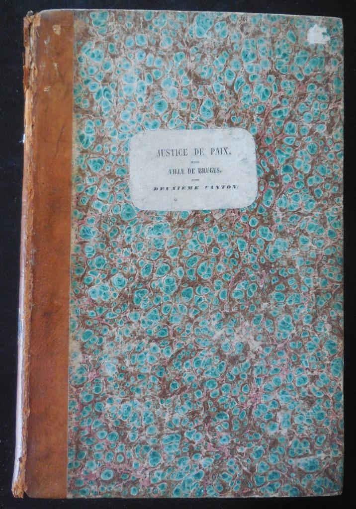 Bruges - Justice de Paix - 1854, Antiquités & Art, Enlèvement ou Envoi
