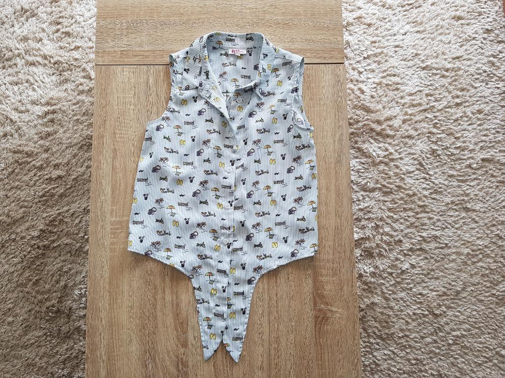 bloesje zonder mouwen 146, Ophalen of Verzenden, Zo goed als nieuw, Meisje