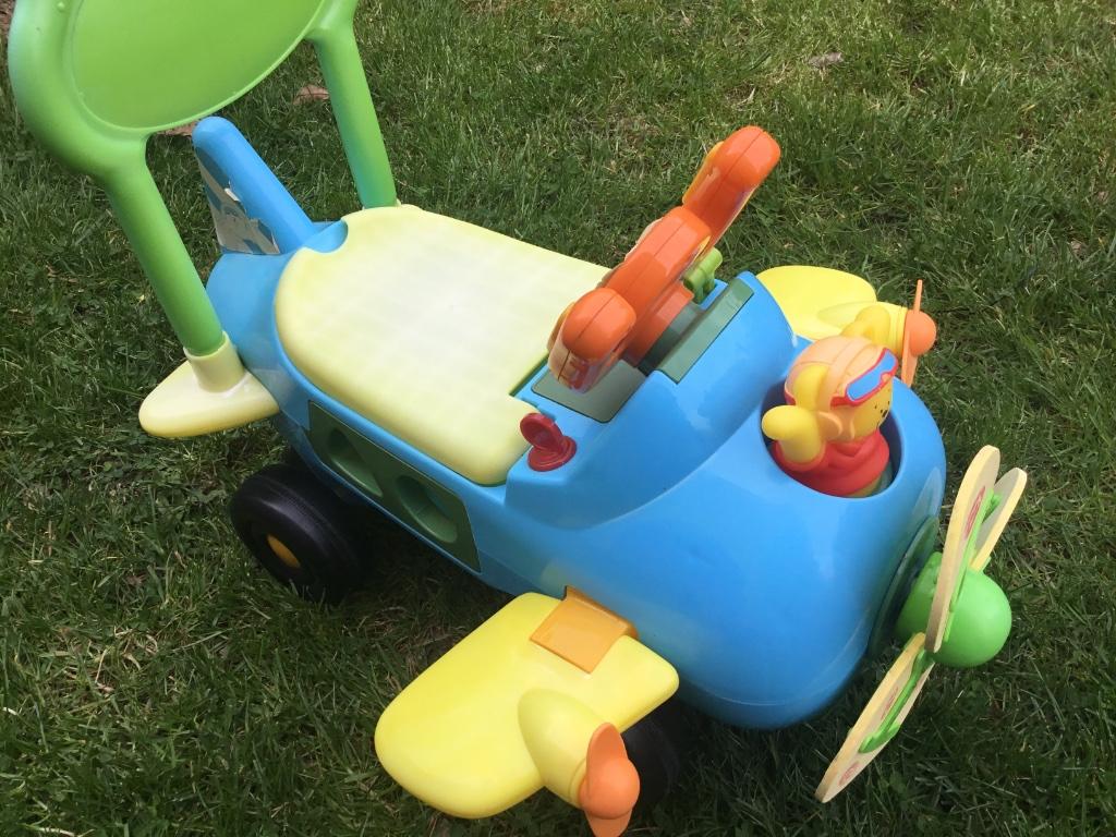 Loopfietsen vliegtuig blauw met geluid, Enlèvement, Utilisé, Véhicule de marche