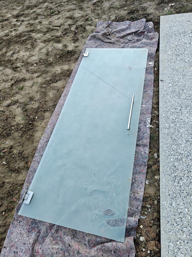 Porte en verre ouverture double, Bricolage & Construction, Enlèvement