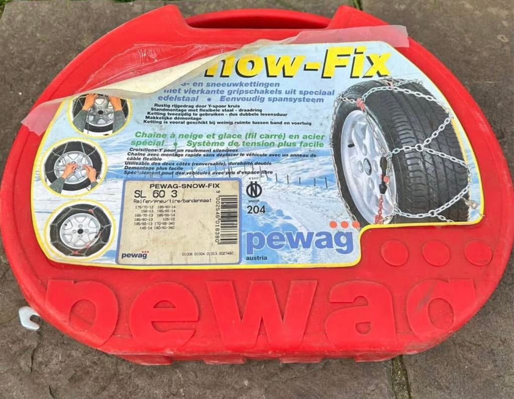 Chaînes neige pour pneus voiture, Ophalen, Zo goed als nieuw
