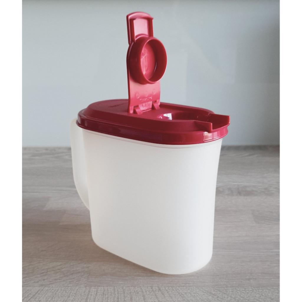 TUPPERWARE VINTAGE - PICHET + COUVERCLE FUCHIA, Huis en Inrichting, Keuken | Tupperware, Zo goed als nieuw, Ophalen of Verzenden