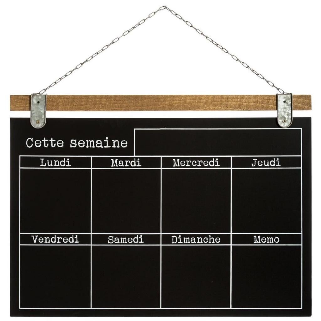 Tableau Semainier ardoise décoration murale industriel rétro, Maison & Meubles, Enlèvement ou Envoi, Comme neuf