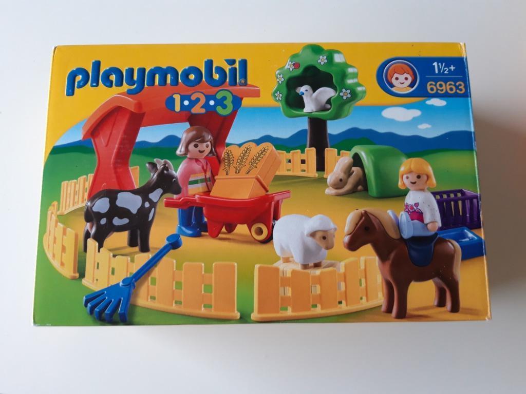 Playmobil 1.2.3 - Kinderboerderij, Ophalen of Verzenden, Zo goed als nieuw, Complete set