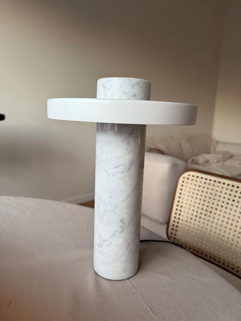 Tafellamp marmer, Enlèvement ou Envoi, Comme neuf, Marmer, Moins de 50 cm