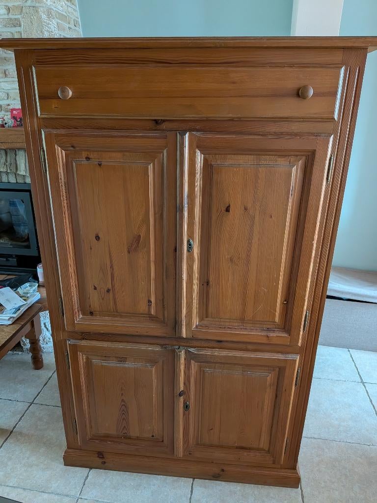 Meuble TV en bois, Grenenhout, Utilisé, 50 à 100 cm, Pin